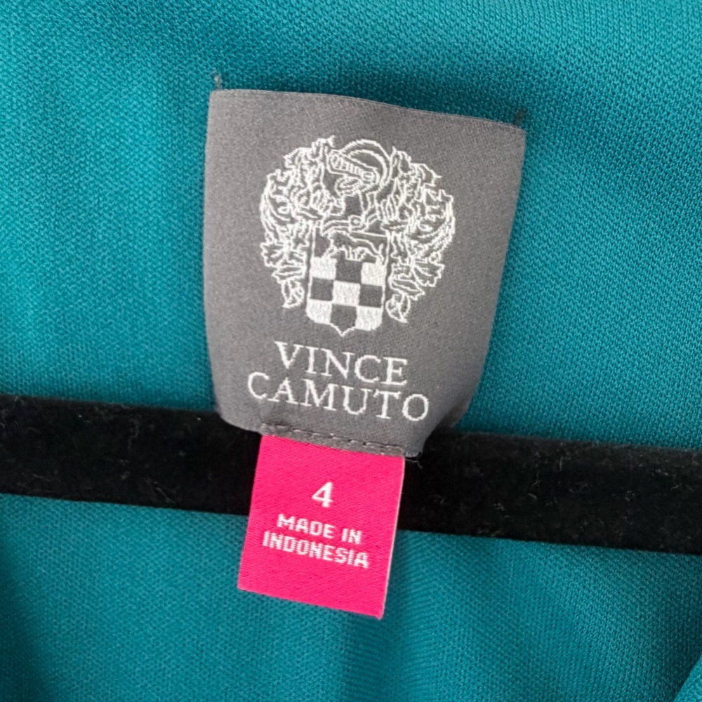 Vince Camuto Teal and Pink Floral Dress - Picture 4 of 7